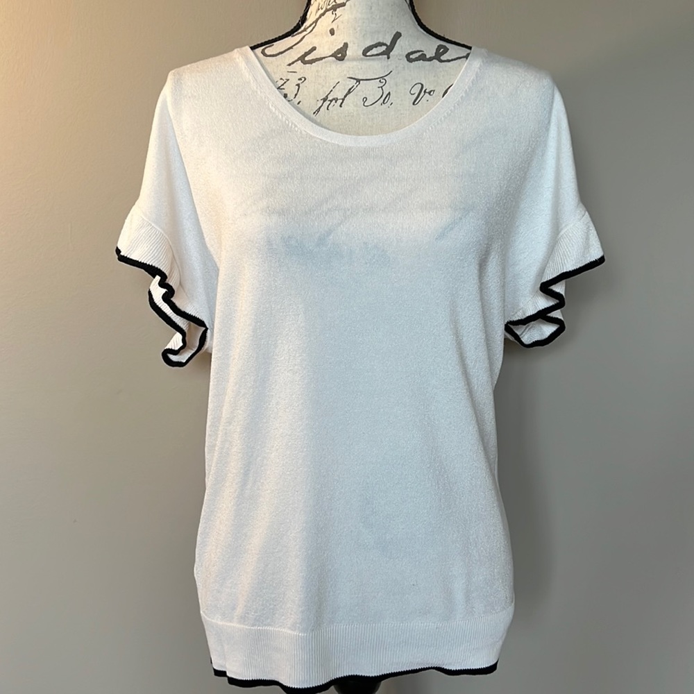 LOFT Flutter Sleeve Lightweight Sweater